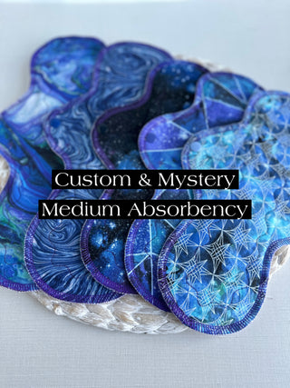 Custom & Mystery - Individual Cloth Pads & Build Your Own Kit - MEDIUM Absorbency