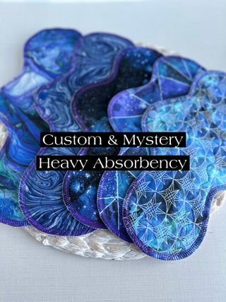 Custom & Mystery - Individual Cloth Pads & Build Your Own Kit- HEAVY Absorbency