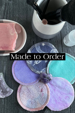 Made to Order - Pocketed Facial Rounds / Makeup Wipes - Custom or Mystery Print